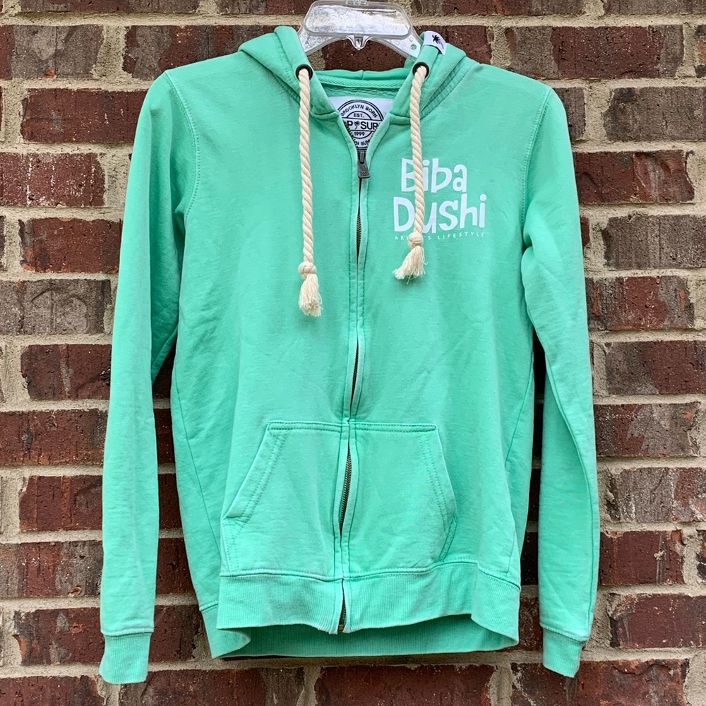 Pop Surf Mint Green Jacket from Aruba, Size M, NWT